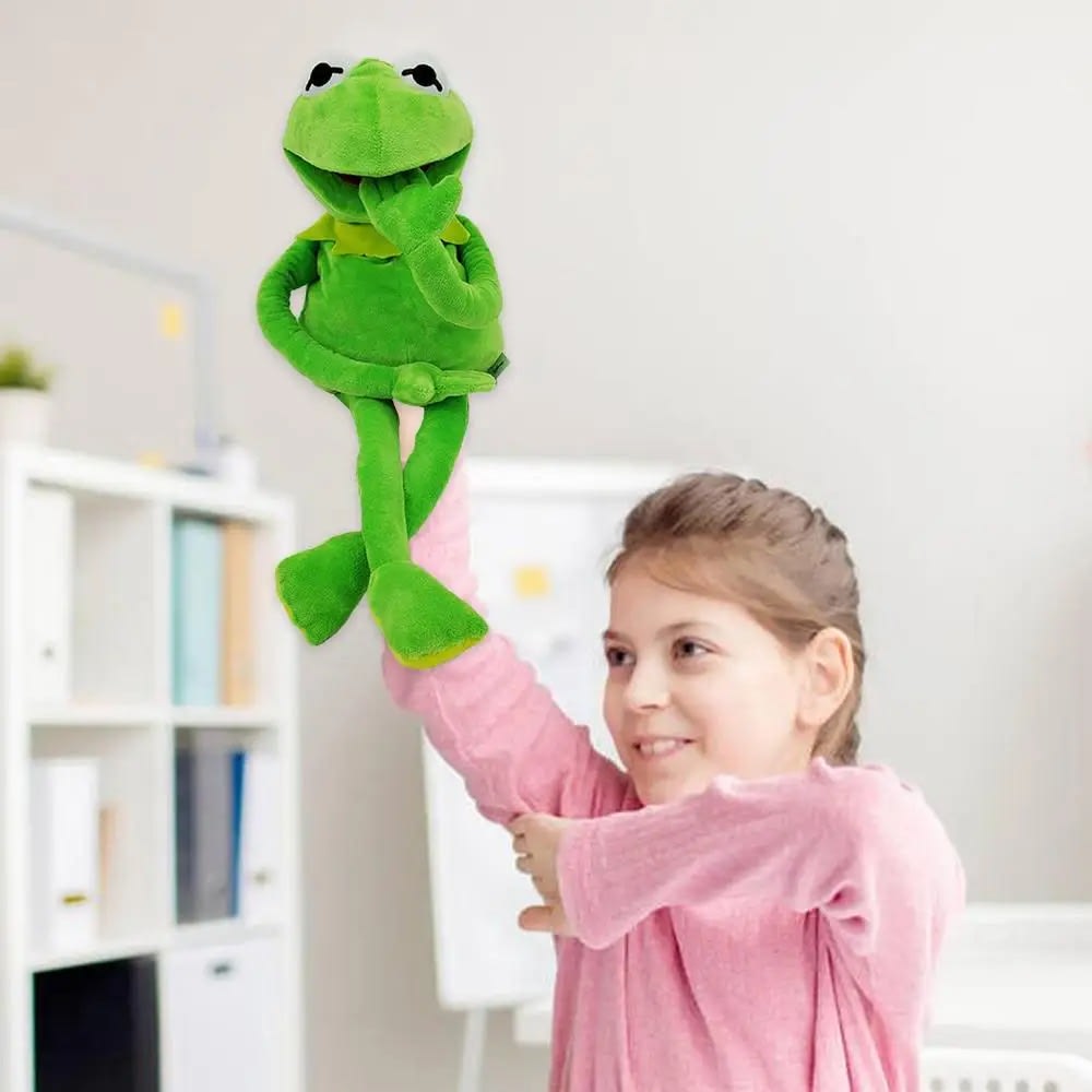 "60cm Plush Kermit Frog Sesame Street Muppets Doll - Birthday Toy for Kids"